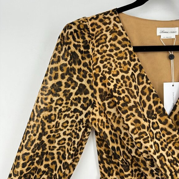 NWT Lovers + Friends Ajax Mini Dress Cheetah Leopard Print XS - Picture 5 of 11